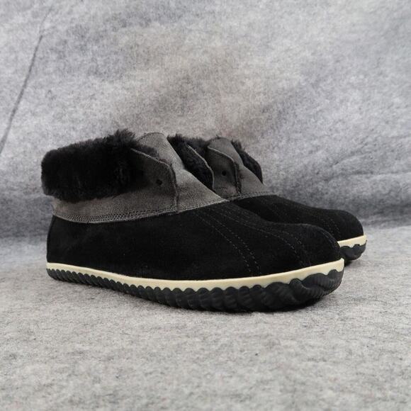 Sperry Shoes Womens 9 Duck Boot Slipper Chukka Elayna Leather Faux Fur Top Sider - Picture 1 of 14